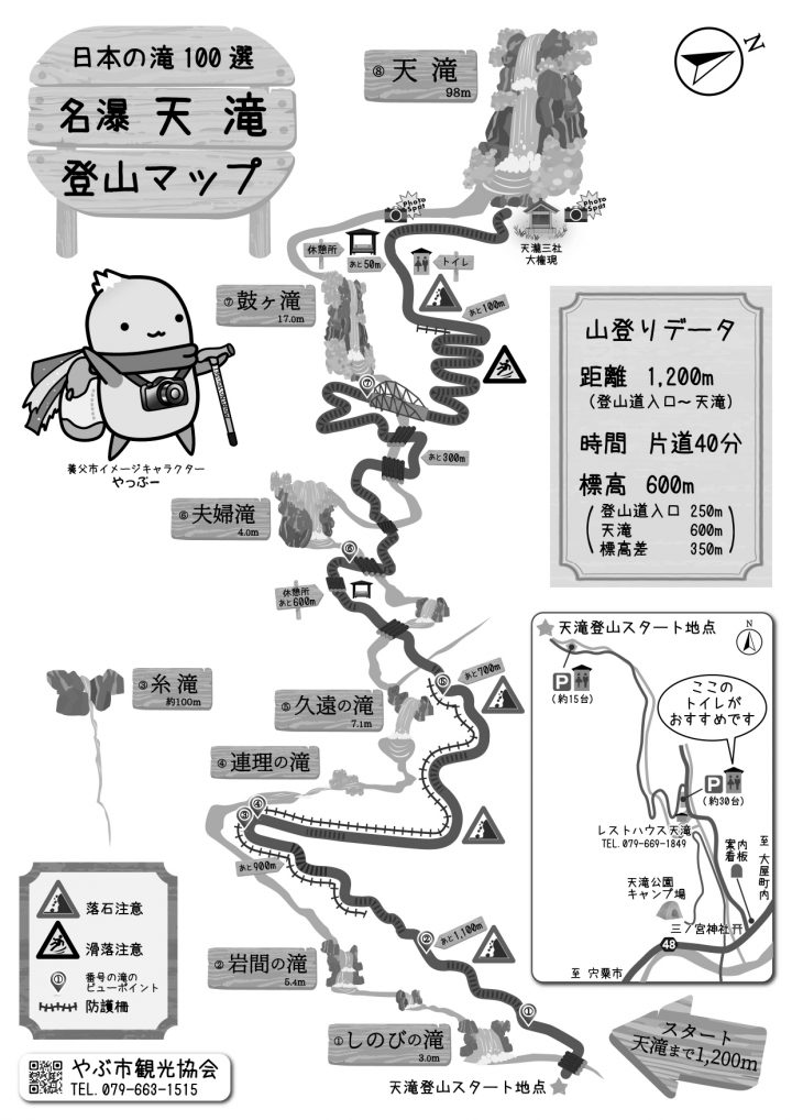 天滝登山マップ